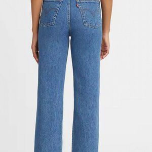 Women's LEVI'S Ribcage Straight Ankle Jeans - 30W/27L Medium Wash